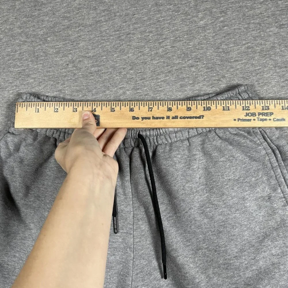 Jordan Sweat Shorts Mens S Gray Jumpman Basketball Drawstring Pockets Athletic